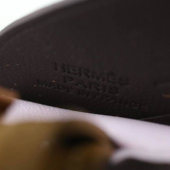 HERMES Rodeo PM Charm Leather Brown Pink Auth 65249SA - Picture 11 of 13